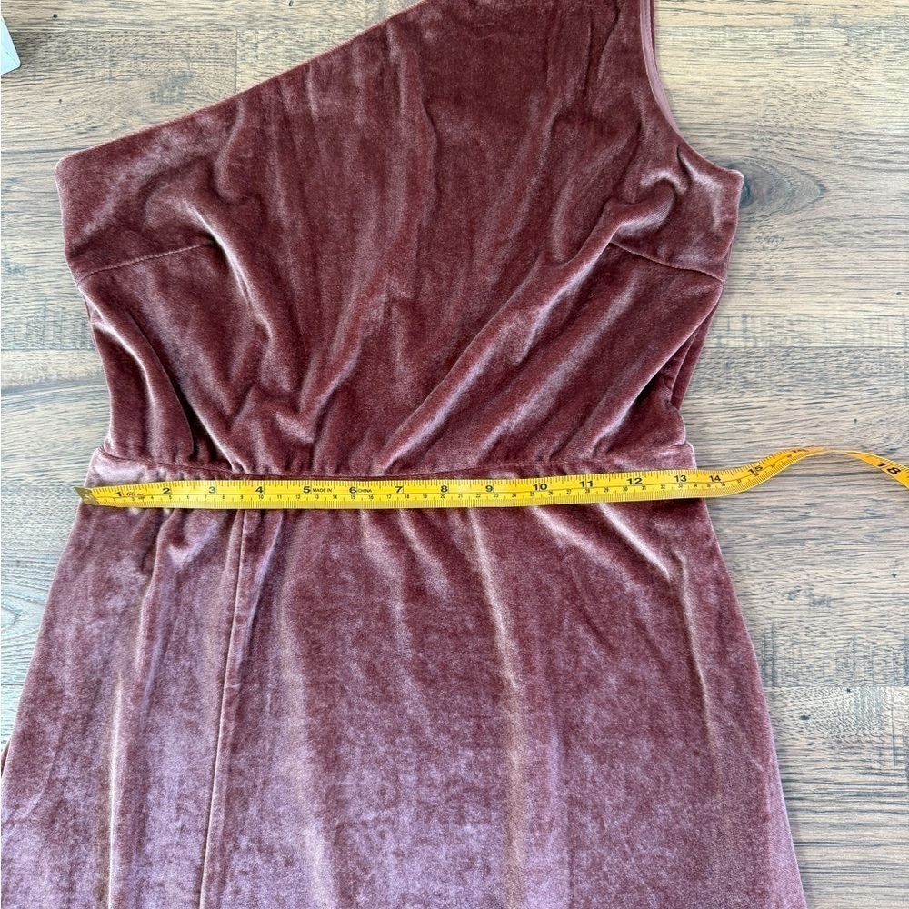 BALTICBORN Elegant One-Shoulder Velvet Dress size M